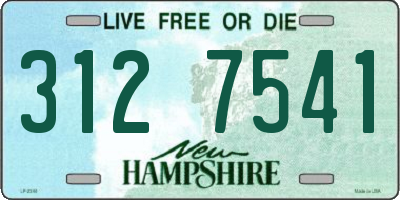 NH license plate 3127541