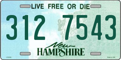NH license plate 3127543