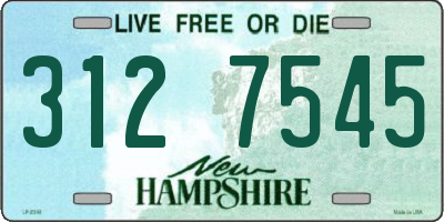 NH license plate 3127545