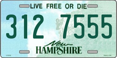 NH license plate 3127555