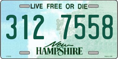 NH license plate 3127558