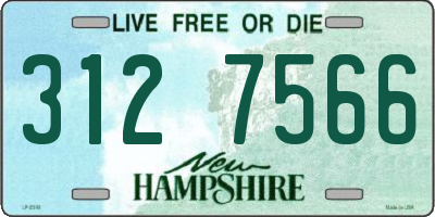 NH license plate 3127566
