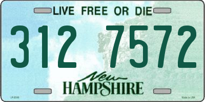 NH license plate 3127572