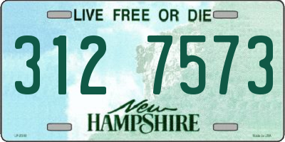 NH license plate 3127573