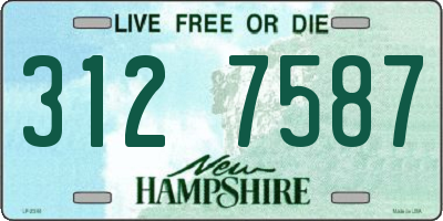 NH license plate 3127587