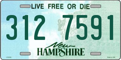 NH license plate 3127591