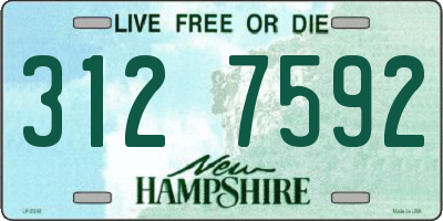 NH license plate 3127592