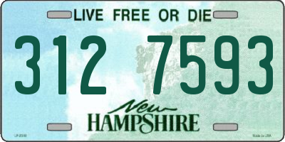 NH license plate 3127593