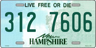 NH license plate 3127606