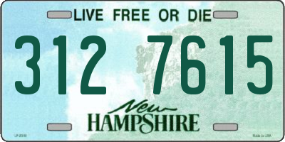 NH license plate 3127615