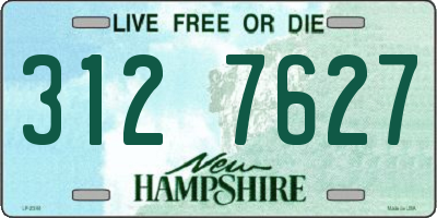 NH license plate 3127627