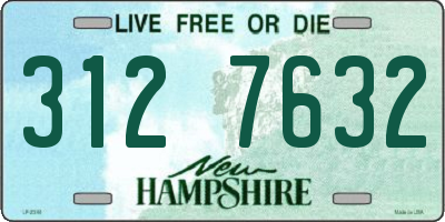 NH license plate 3127632