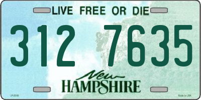 NH license plate 3127635