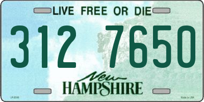 NH license plate 3127650