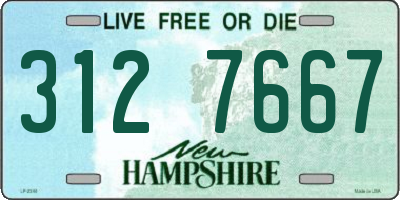 NH license plate 3127667