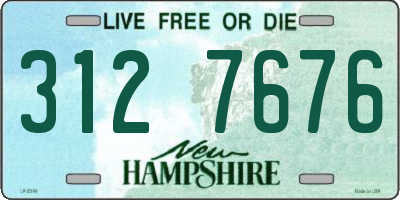 NH license plate 3127676