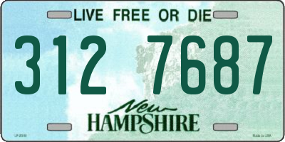 NH license plate 3127687