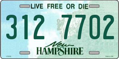 NH license plate 3127702