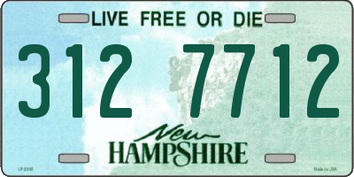 NH license plate 3127712
