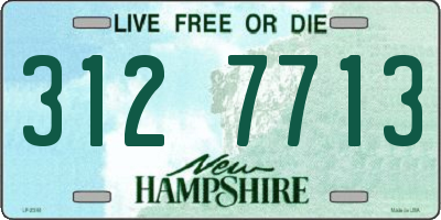 NH license plate 3127713