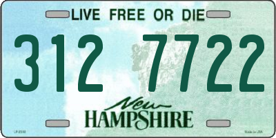 NH license plate 3127722