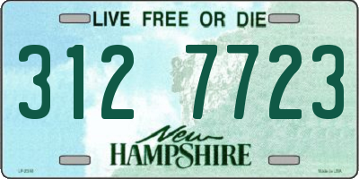 NH license plate 3127723