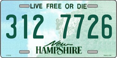 NH license plate 3127726