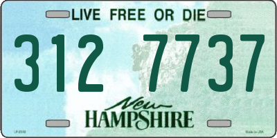 NH license plate 3127737