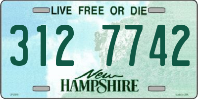 NH license plate 3127742