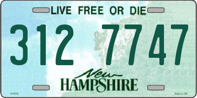NH license plate 3127747