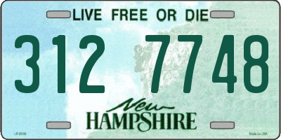 NH license plate 3127748