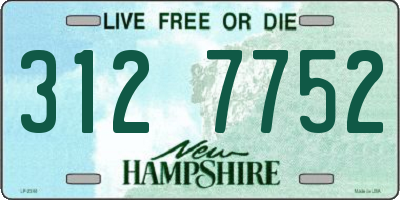 NH license plate 3127752