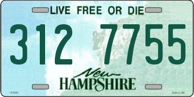 NH license plate 3127755
