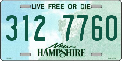 NH license plate 3127760