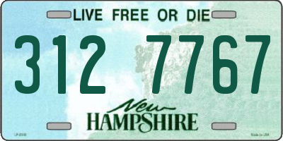 NH license plate 3127767