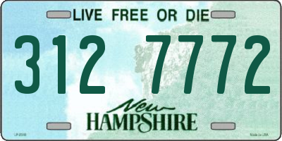 NH license plate 3127772