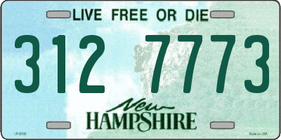 NH license plate 3127773