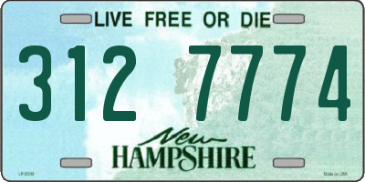 NH license plate 3127774