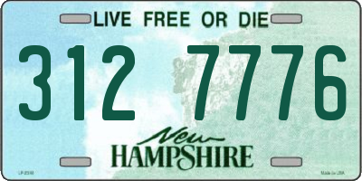 NH license plate 3127776