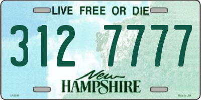 NH license plate 3127777