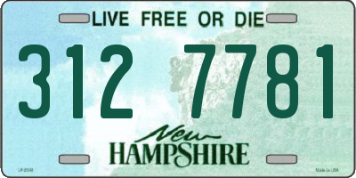 NH license plate 3127781