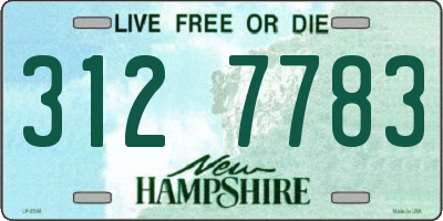 NH license plate 3127783