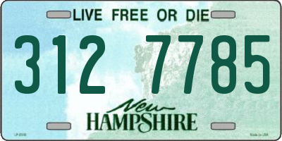 NH license plate 3127785