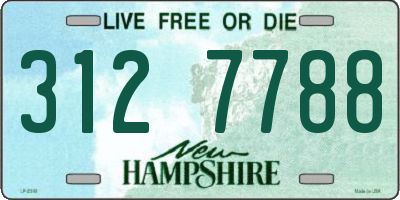 NH license plate 3127788
