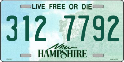 NH license plate 3127792