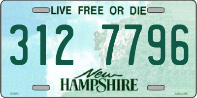 NH license plate 3127796