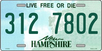 NH license plate 3127802