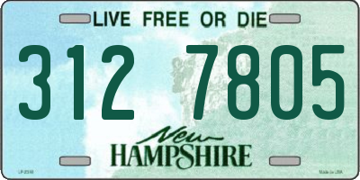 NH license plate 3127805