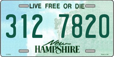 NH license plate 3127820