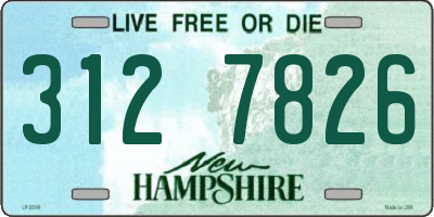 NH license plate 3127826